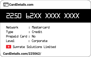 Card Details: 225062