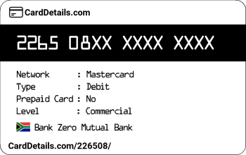 Card Details: 226508