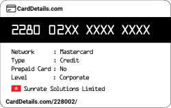 Card Details: 228002