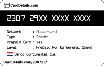 Card Details: 230729