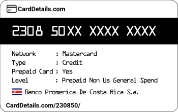 Card Details: 230850