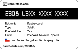 Card Details: 230863