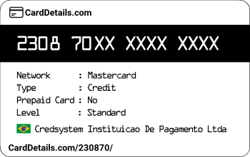 Card Details: 230870