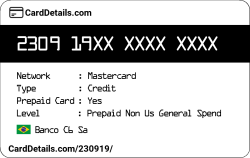 Card Details: 230919