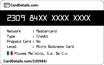 Card Details: 230984