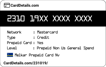 Card Details: 231019