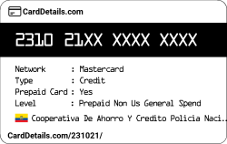 Card Details: 231021