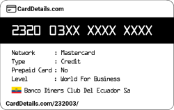 Card Details: 232003
