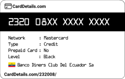 Card Details: 232008