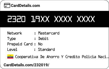 Card Details: 232019