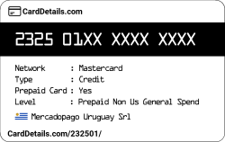 Card Details: 232501