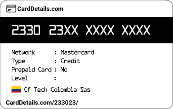 Card Details: 233023