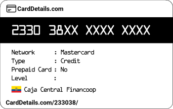 Card Details: 233038