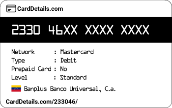 Card Details: 233046