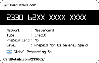 Card Details: 233062