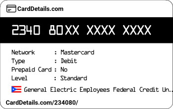 Card Details: 234080