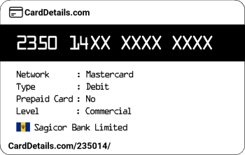 Card Details: 235014