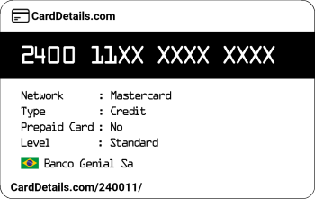 Card Details: 240011
