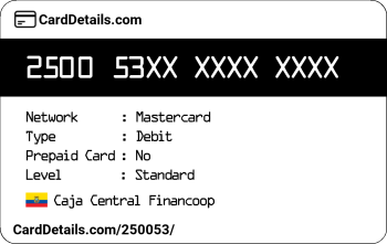 Card Details: 250053