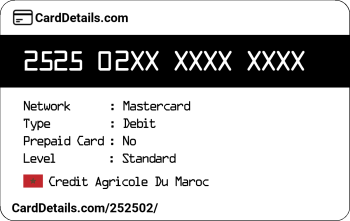 Card Details: 252502
