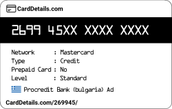 Card Details: 269945