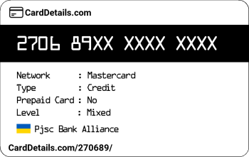 Card Details: 270689