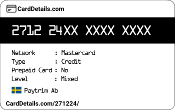 Card Details: 271224