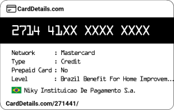 Card Details: 271441
