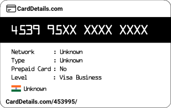 Card Details: 453995