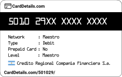 Card Details: 501029