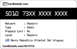 Card Details: 501073