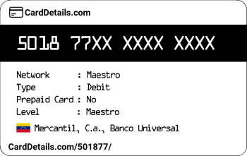 Card Details: 501877