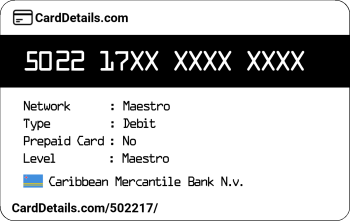 Card Details: 502217