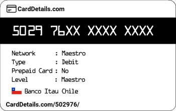 Card Details: 502976