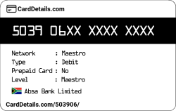 Card Details: 503906