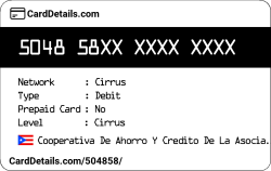 Card Details: 504858