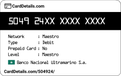 Card Details: 504924
