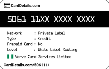 Card Details: 506111