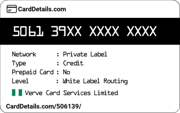Card Details: 506139