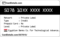 Card Details: 507810