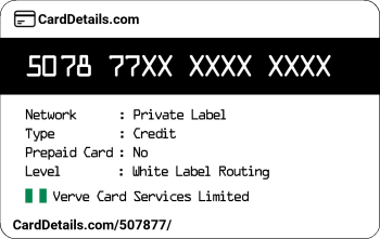 Card Details: 507877