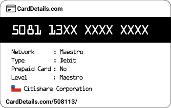 Card Details: 508113