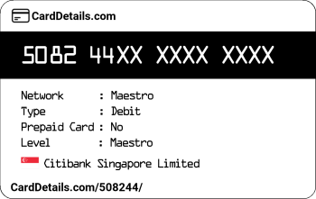 Card Details: 508244