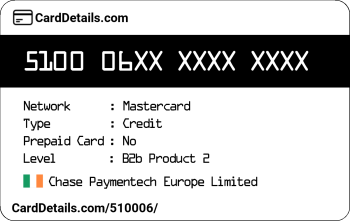Card Details: 510006