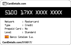 Card Details: 510017