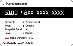 Card Details: 510048