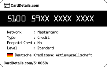 Card Details: 510059