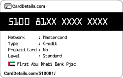 Card Details: 510081