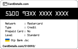 Card Details: 510093