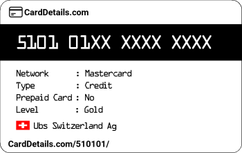 Card Details: 510101